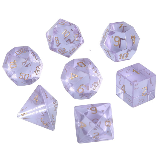 K9 Purple Glass D&D Dice