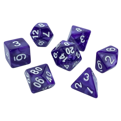 Acrylic Dice Pearlescent Polyhedral Finish Pearlescent Polyhedral Finish