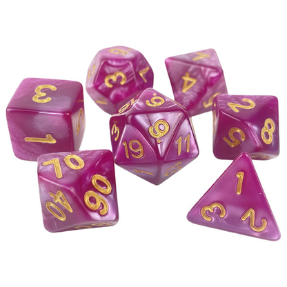 Acrylic Dice Pearlescent Polyhedral Finish Pearlescent Polyhedral Finish