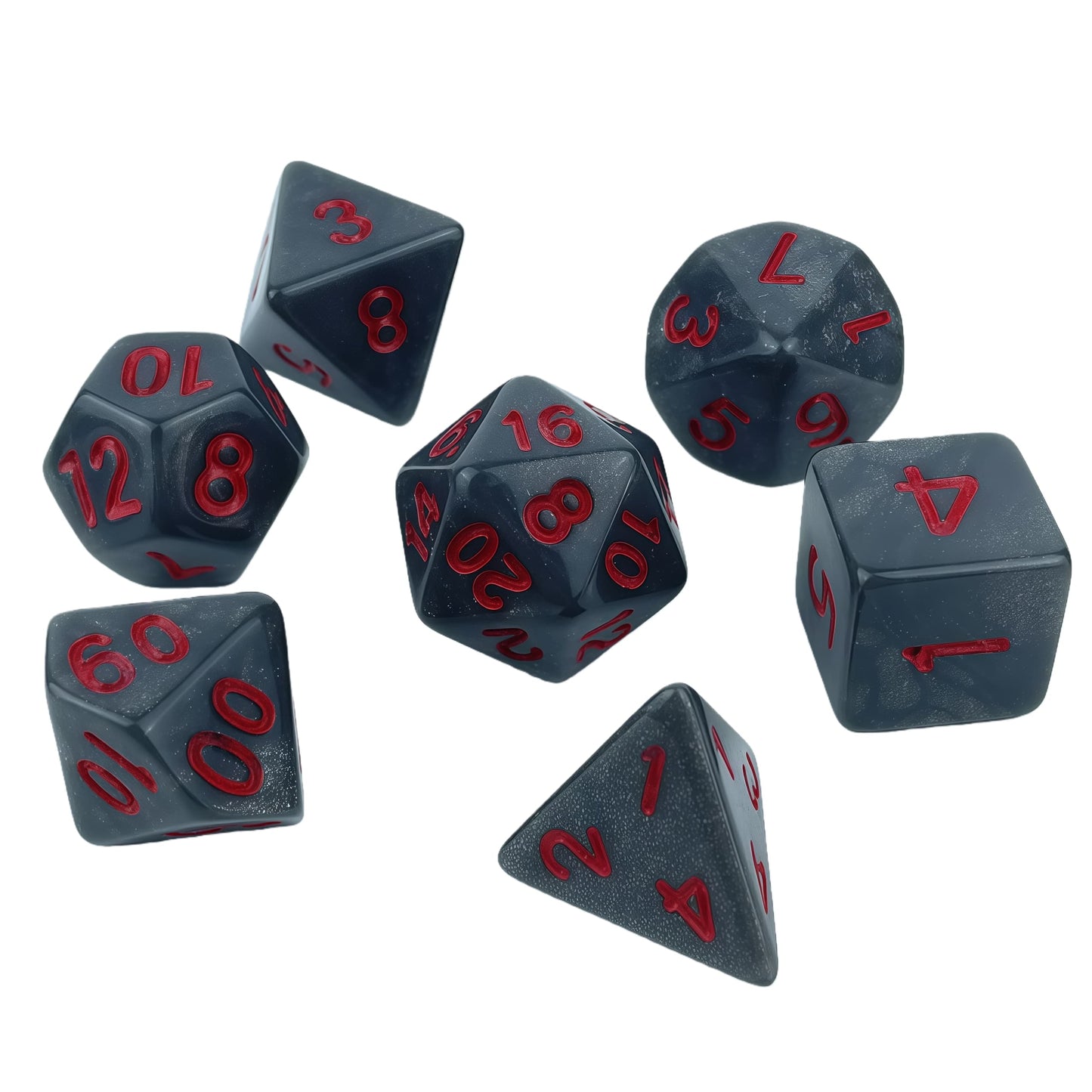 Acrylic Dice Pearlescent Polyhedral Finish Pearlescent Polyhedral Finish