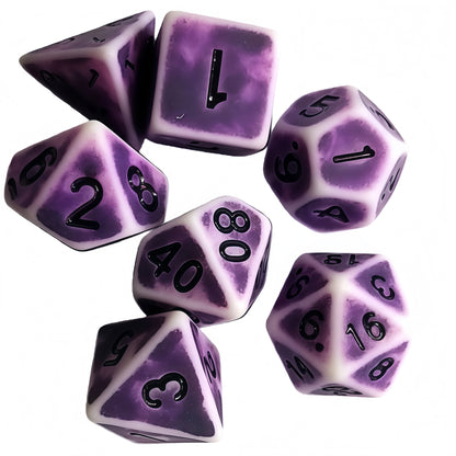 Acrylic Dice Antique Colorful Polyhedral DnD D&D Dice Set