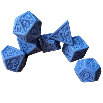 Acrylic Dice Retro Openwork Polyhedral DnD D&D Dice Set