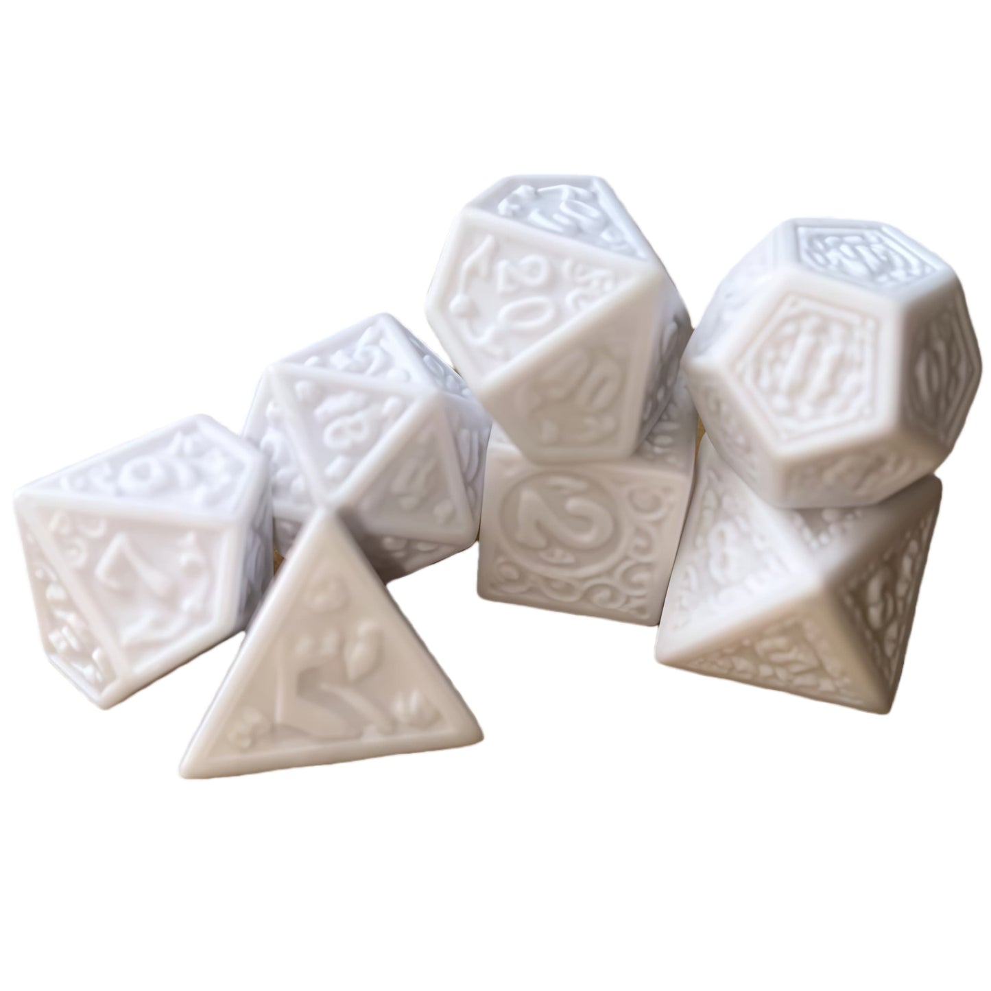 Acrylic Dice Retro Openwork Polyhedral DnD D&D Dice Set