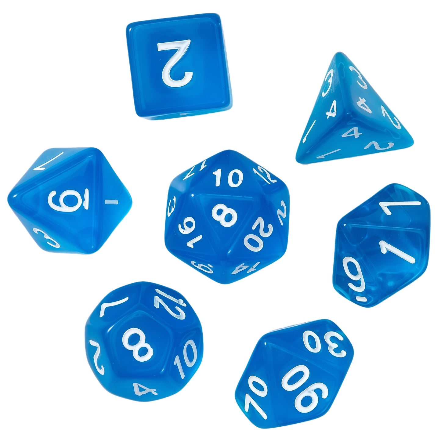 Acrylic Dice ‌‌New Crystal Clear Polyhedral ‌New Crystal Clear Polyhedral