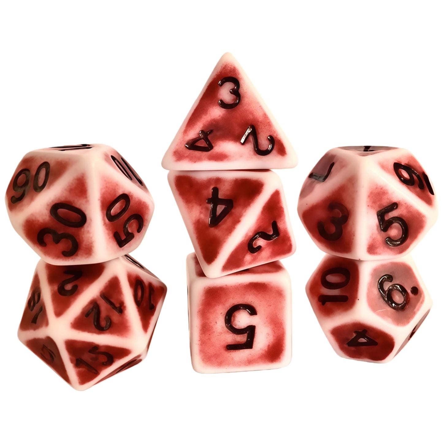 Acrylic Dice Antique Colorful Polyhedral DnD D&D Dice Set