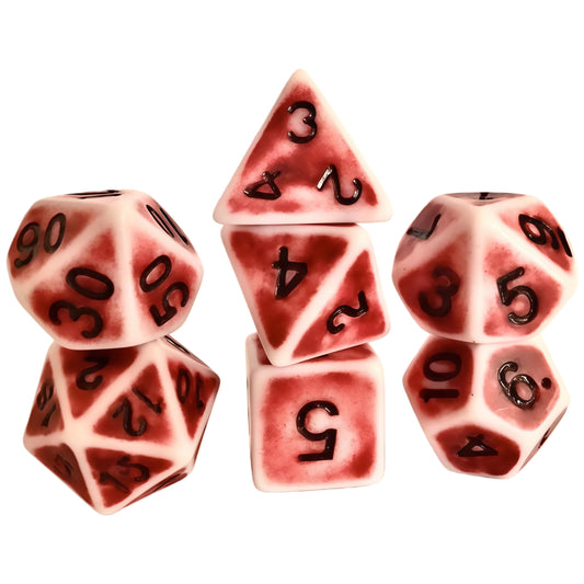 Acrylic Dice Antique Colorful Polyhedral DnD D&D Dice Set