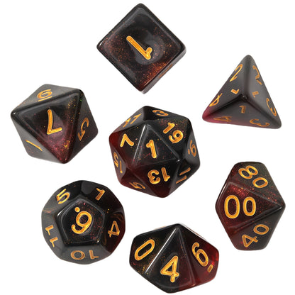 Acrylic Dice New Duo-Shift Chameleon Polyhedral DnD D&D Dice Set