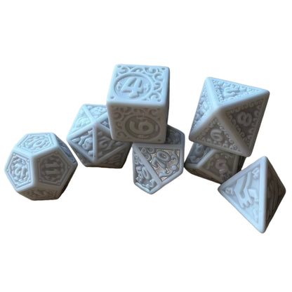 Acrylic Dice Retro Openwork Polyhedral DnD D&D Dice Set