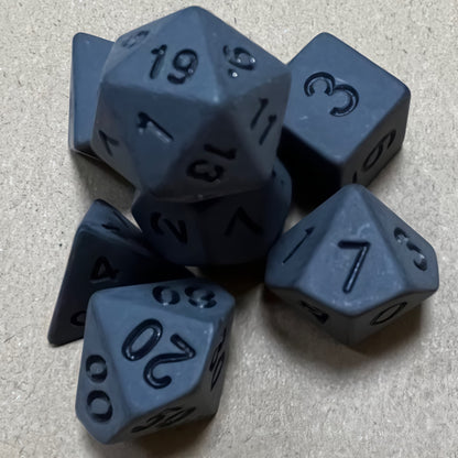 Acrylic Dice Solid Black Uninked Polyhedral Acrylic Dice