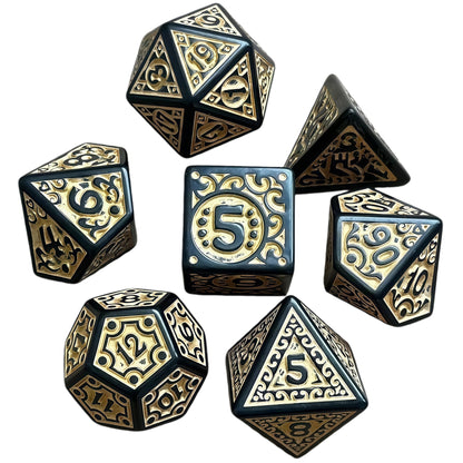 Acrylic Dice ‌New Retro Openwork Polyhedral DnD D&D Dice Set