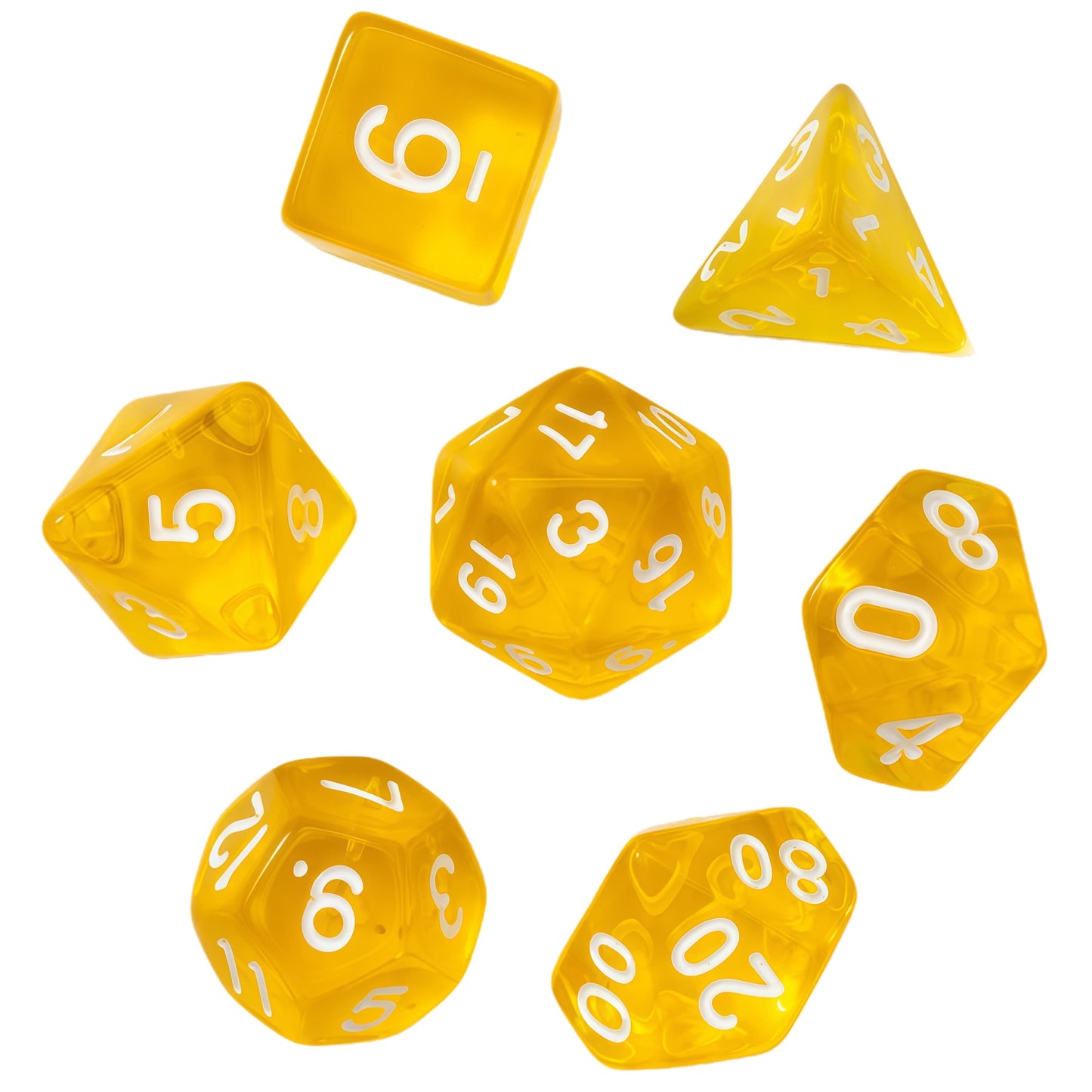 Acrylic Dice ‌‌New Crystal Clear Polyhedral ‌New Crystal Clear Polyhedral