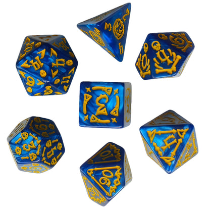 Acrylic Dice ‌Halloween Haunted Polyhedral DnD D&D Dice Set