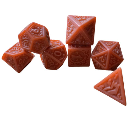 Acrylic Dice Retro Openwork Polyhedral DnD D&D Dice Set