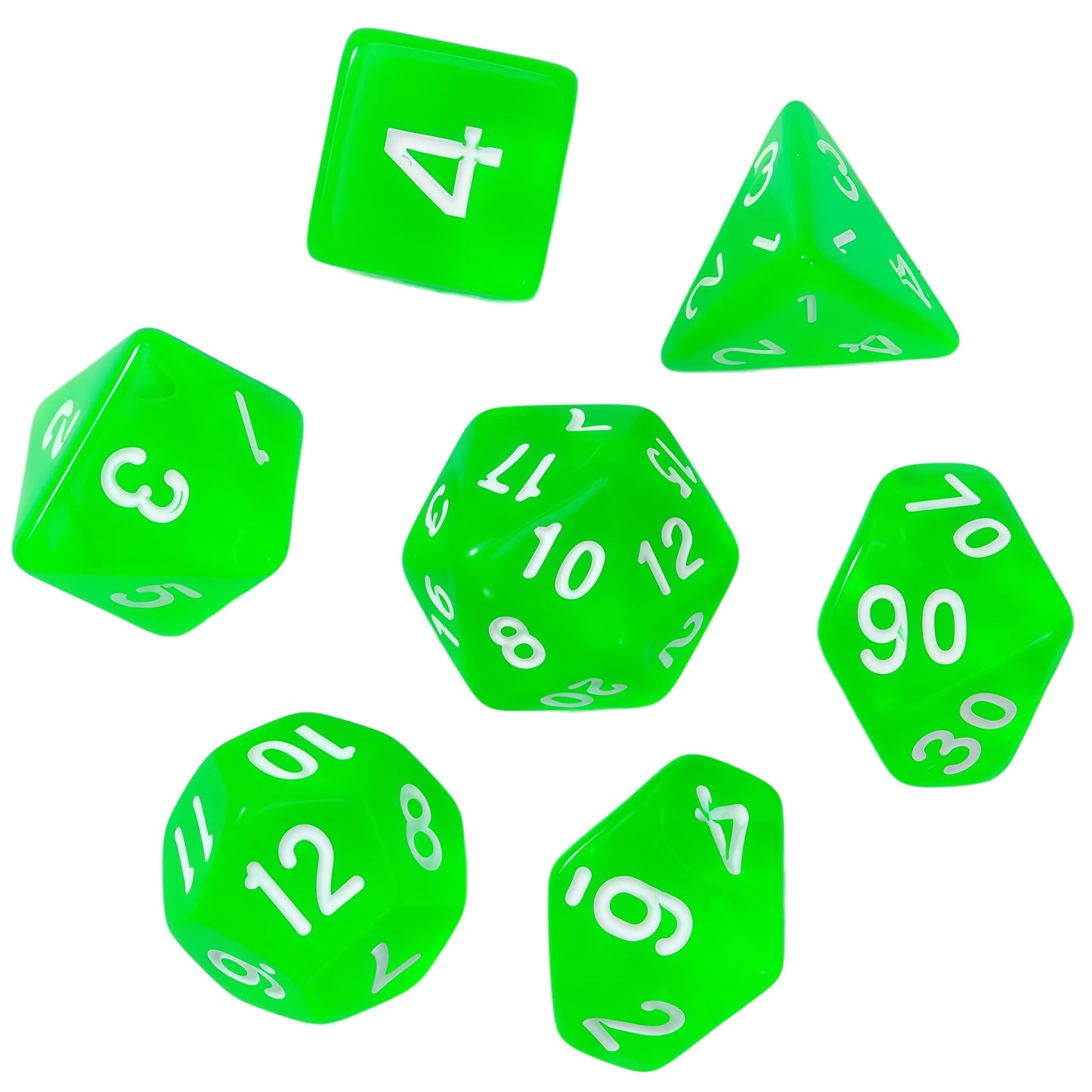 Acrylic Dice ‌‌New Crystal Clear Polyhedral ‌New Crystal Clear Polyhedral